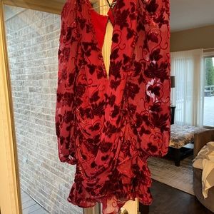 For love & lemons red dress